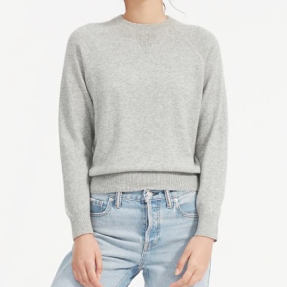 NWT Everlane Cashmere  Sweatshirt, heather gray, L